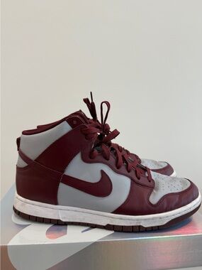 Nike Dunk High - Mens 11.5 - Grey/Maroon